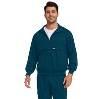 Ensemble de blouses/chemises médicales unisexe en polyester tissé ultra-doux, extensible dans les quatre sens, de qualité supérieure, avec détection d'aiguilles, pour uniforme médical et hôpital