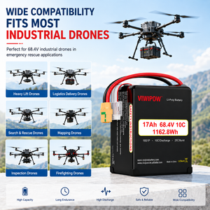 Baterai Drone Lithium-ion Tegangan Tinggi 68.4V 17Ah 10C Daya Tahan Lama untuk UAV Industri - Product Image 1