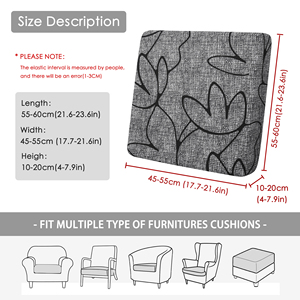 Copricuscino da Patio impermeabile stampato floreale copricuscini da esterno per mobili da giardino in vimini <span class=keywords><strong>Set</strong></span> di cuscini per sedie - Product Image 6