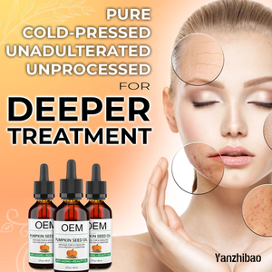 Aceite de Semillas de Calabaza 100% Puro Prensado <span class=keywords><strong>en</strong></span> Frío OEM, Suero para <span class=keywords><strong>el</strong></span> Cuidado de la Piel Sin Diluir, Antienvejecimiento, Reparación de Arrugas, Absorción Rápida, para <span class=keywords><strong>el</strong></span> Cabello - Product Image 4