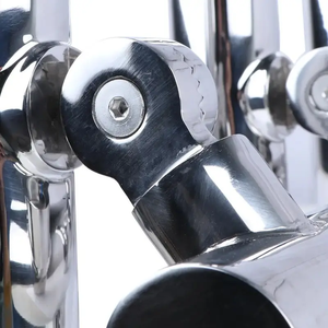 5 tubos 304 soportes de caña de pescar de acero inoxidable ángulo ajustable consola barco T Top lanzacohetes accesorios para barcos - Product Image 5