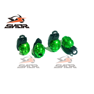 CNSNR 4 unids/set <span class=keywords><strong>Granada</strong></span> estilo Universal aleación de aluminio coche camión motocicleta accesorios rueda neumático válvula vástago tapas bicicleta - Product Image 2