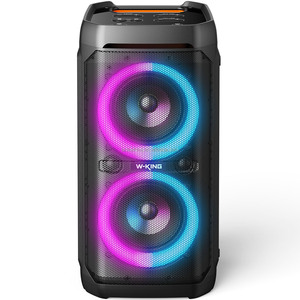 W-kral T11 parti hoparlör RGB ışıkları 10 saat uzun çalma süresi 80W kablosuz taşınabilir BT hoparlör - Product Image 4