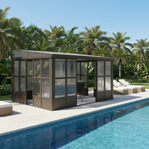 Invernadero Residencial Moderno de Acero Personalizable para Todo Tipo de Clima, Espacios de Vida al Aire Libre, Patios Traseros, Terraza - Product Image 2