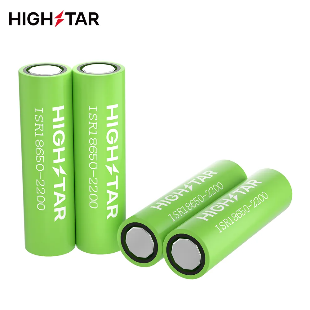 بطارية HIGHSTAR 18650 بقوة 2200 مللي أمبير في الساعة ببطارية أيون الليثيوم 3.7 فولت غير باهظة الثمن للمركبات ذات العجلتين