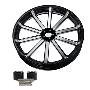 Roues arrière de moto en aluminium forgé sur mesure VIMAS <span class=keywords><strong>LG19</strong></span>, 16/18 pouces, finition anodisée, compatibles avec les séries Street Bob/Low Rider/Dyna - Product Image 1