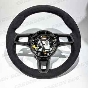 Volante Deportivo Mejorado Más Vendido para <span class=keywords><strong>Porsche</strong></span> Panamera, Completamente en Gamuza, Compatible con 718 Boxster Cayman 911 998 Cayenne <span class=keywords><strong>Macan</strong></span> - Product Image 1