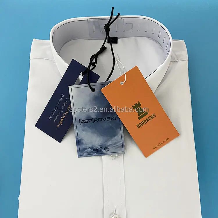 Fashional Luxury Paper Hang Tag Garment Accessories Apparel Label Hang Tag Custom Hangtag With Printing Logo