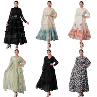 Ensemble 2 pièces plissé uni sur mesure pour femmes musulmanes modestes, robe longue à manches longues et gilet long ouvert sur le devant, tenue Abaya quotidienne