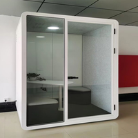 Cabina Acústica Modular Insonorizada para Reuniones de Oficina, Solución de Reducción de Ruido para Trabajo Privado en Interiores