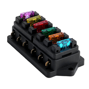 Caja de fusibles de hoja ATO estándar de circuito de 6 vías DC 12V/24V soporte de bloque de fusibles de coche - Product Image 4