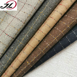 RTS stokta yeni moda yün ekose iplik boyalı kontrol tüvit yünlü kumaş kumaş bayanlar için - Product Image 1