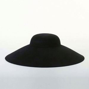 Ladies Wide Brim Wool Fedora Hat - Product Image 5