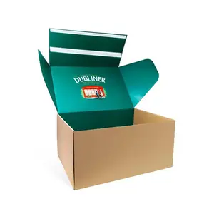 Material reciclado personalizado ropa embalaje correo franqueo Peel-Off cremallera cajas de papel para ropa camiseta embalaje