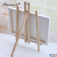 Lot de chevalets miniatures en toile et bois naturel, tailles variées, pour la peinture des enfants - Vente en gros usine