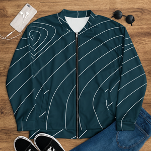 Chaqueta Bomber Reversible Vintage con Capucha y Cierre de Cremallera Impermeable, 100% Poliéster Transpirable - AmoreBell para Hombre - Product Image 2