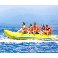 Équipement de jeu d'eau gonflable flottant, bateau banane, populaire, bon marché,