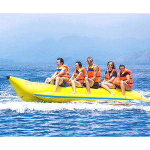 Giá Rẻ Phổ Biến Nước Chơi Thiết Bị Thể Thao Trò Chơi Nổi <span class=keywords><strong>Inflatable</strong></span> Banana Thuyền Nước - Product Image 4