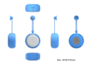 Loa tắm IPX7 ngoài trời không thấm nước xách tay mini <span class=keywords><strong>Bluetooth</strong></span> Loa <span class=keywords><strong>2025</strong></span> không dây LED 360 ° âm thanh hút cup <span class=keywords><strong>Mic</strong></span> cho phòng tắm - Product Image 5