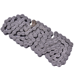 Chaîne de moto SFR New 420 pour Prilia <span class=keywords><strong>SX</strong></span> 50/ Monkey <span class=keywords><strong>125</strong></span> 45 #   Acier certifié ISO 9001, placement arrière, silencieux, résistant à l'usure - Product Image 1