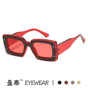 Lunettes de soleil Yingtai à monture carrée UV400 PC pour femmes, style streetwear tendance - Product Image 3