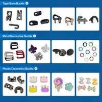 Accessoires de bijouterie DIY en alliage de zinc revêtu de couleur, attaches ouvertes, ressorts métalliques, accessoires de chaussures en métal