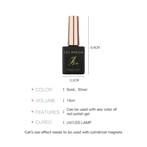 JTING Fournisseur de Gel Nail Art – 2 Couleurs Or et Argent – Vernis à Ongles Magnétique Universel Effet Œil de Chat UV – OEM Marque Privée - Product Image 2