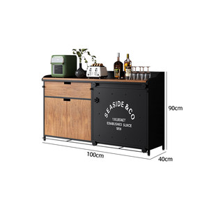 Aparador de Estilo Americano para Entrada, Mueble de Almacenamiento de Hierro de Estilo Industrial Vintage, Estación de Preparación y Barra de Café/Té - Product Image 2