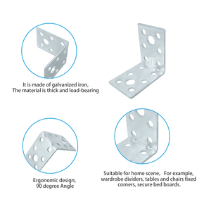 KEYI OEM Support <span class=keywords><strong>de</strong></span> montage mural en fer galvanisé à 90 degrés Support en L renforcé pour structure triangulaire <span class=keywords><strong>de</strong></span> bâtiment en bois - Product Image 4