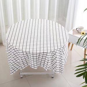 Round 84" <strong>Plastic</strong> <strong>Table</strong> Cover Party Wedding Plain Design <strong>Table</strong> <strong>Cloth</strong> Disposable Oil-proof <strong>Table</strong> <strong>Cloth</strong> - Product Image 2