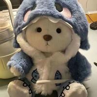 Amy Lapin Requin transformé en peluche ours Jouet créatif en forme de cœur avec rembourrage en coton PP pour 14 ans et plus