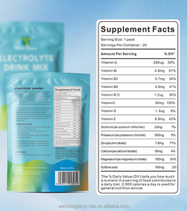 Integratore in Polvere di Elettroliti OEM, Polvere per Idratazione Vegana, Complesso Vitaminico, Miscela in Polvere di Elettroliti per Bevande Post-Allenamento e Sportive - Product Image 3