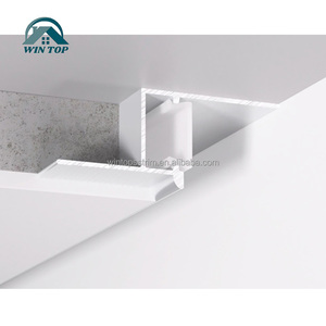 Profilo LED in Alluminio Incassato per Illuminazione Lineare, Copertura per Cartongesso, Battiscopa LED in Alluminio per Soffitti - Product Image 6