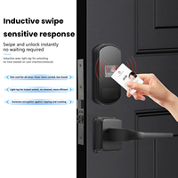 Système de reconnaissance par carte RFID autonome pour hôtel et appartement, serrure intelligente à carte pour porte en bois avec logiciel de gestion des cartes