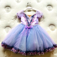 Robe de tutu de danse de ballet rouge Giselle pour filles et femmes, costume de scène, longues robes de danse de ballet