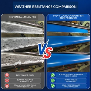 Membrane <span class=keywords><strong>d</strong></span>'<span class=keywords><strong>étanchéité</strong></span> autocollante en PVDF et butyl sur mesure pour toitures en acier coloré, véranda et réparation des fuites de bâtiments - Product Image 6