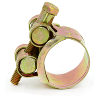 Collier de serrage robuste en acier inoxydable, acier au carbone zingué, type T, pour tuyaux, en pouces et en métrique