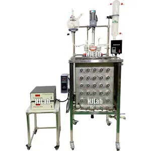 HJLab 80L Single Layer Glass Reactor with ultrasonic and heat bath