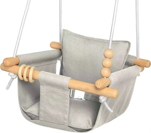 Trong nhà/ngoài trời với dây nịt an toàn có thể điều chỉnh, dây thừng hạng nặng, lắp ráp dễ dàng-vườn và vườn ươm bé - Product Image 4