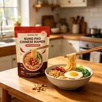 OEM 200g Kung Pao Flavor Ramen Noodles 3 Min Cook Instant Halal Bulk Pack for Africa Mideast