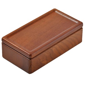 Solid Wood Jewelry Box <b>Ring</b> Earring <b>Storage</b> Rectangular Desktop Organizer Covered Compartments - Product Image 5