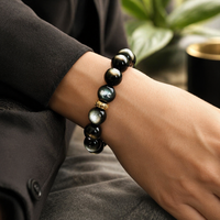 Bracelet d'amitié NFC en pierre de jade naturel et turquoise blanche avec partage social intelligent et lien vers le site web de contact professionnel