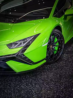 YICKU Pièces automobiles de haute qualité pour Lamborghini Huracan LP580/610/EVO, kit carrosserie jupes latérales style Tecnica en fibre de carbone sèche