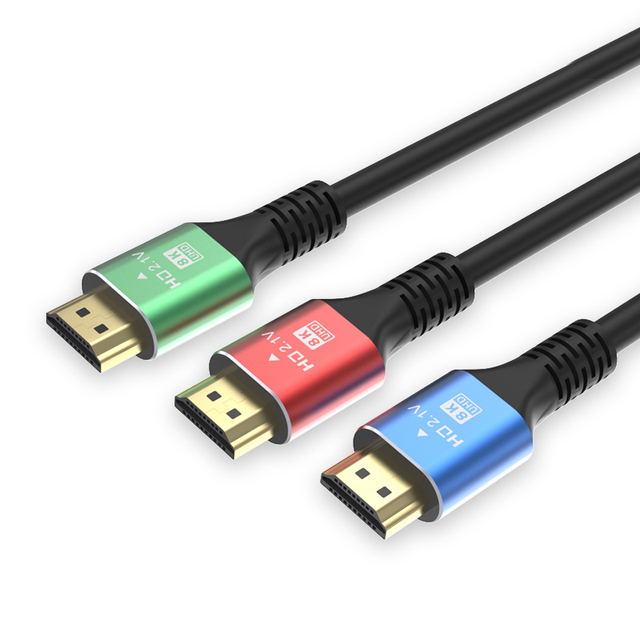 Factory Direct Wholesale Hdmi Cable 4k 8k Ultra Hd High Speed 60hz 1m 1.5m 2m 3m 5m Gold Plated Connector Video Audio Cables