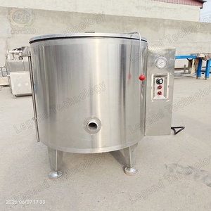Marmita Industrial Con Camisa 500L Para Frijoles/Huevos/Marisco - Calentamiento Eléctrico/Gas, Acero Inox Grado Alimenticio (CE) - Product Image 2