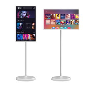 21.5 Inch Smart <b>Tv</b> Android Touch Display Screen Rotate Usb Wifi Floor Standing Battery-power Portable <b>Mini</b> <b>Tv</b> Stand - Product Image 1