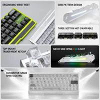Clavier mécanique filaire AULA AG63 à déclenchement rapide, à effet Hall, 32K Polling, RT 0,001 mm, en aluminium, magnétique, pour FPS et Esports