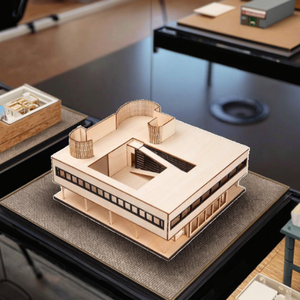 Maquette architecturale miniature de la maison de Savoye à l'échelle 1:100 - Puzzle en bois 3D à faire soi-même, collection et jouet éducatif fabriqué dans le Jiangxi - Product Image 3