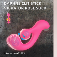 Grenzüberschreitender Daphne Klitoris-Vibrator mit Saugfunktion für Frauen, Erwachsenen-Sexspielzeug