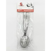 Ensemble de couverts de 6 pièces de qualité supérieure et durable avec sac en PVC, ensemble de 6 cuillères, ensemble de 6 cuillères et fourchettes pas cher
